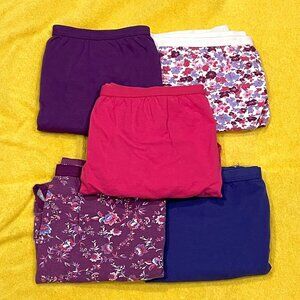 Women's Plus Size 11 Underwear Brief Panties Bundle of 5